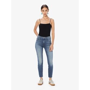 NWT Mother High Waisted Looker Ankle Skinny Jeans Hop On Hop Off $228